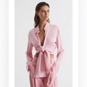 Reiss Gabby tie front shirt, 4